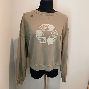 Redone distressed sweatshirt M